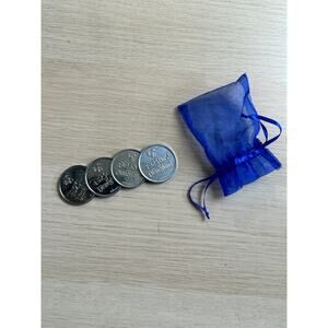 Disney D23 Expo 2024 Set Of 4 Medallions - NEW - One Size